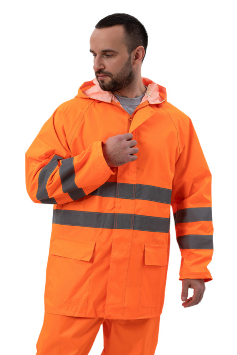 Костюм сигнальный для защиты от воды, флуор оранжевый